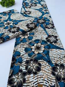 Tela de sarga 100% algodón con estampado africano de Mozambique al por mayor, diseño inspirado para prendas de niños - Product Image 3