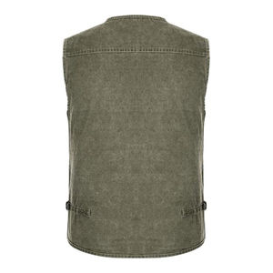 Chaleco Vaquero Casual para Hombre, Alta Calidad, Colores Personalizados, Secado Rápido, Ecológico, Transpirable, Anti-Encogimiento, Anti-Arrugas, Otoño - Product Image 4