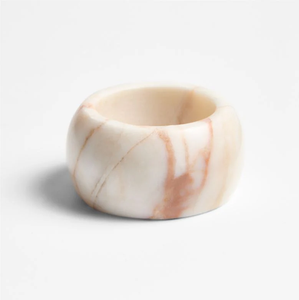 Luxury Modern High Quality Square Marble Eco-Friendly Customizable Napkin Ring <b>Set</b> for Wedding Party and Home Decor - Product Image 4