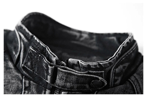 Veste en jean pour homme, design personnalisé, logo sur mesure, fabrication de qualité supérieure, prix de gros, imperméable, service OEM durable. - Product Image 5