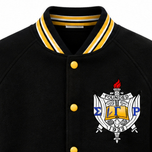 เสื้อแจ็คเก็ตบอมเบอร์ Sigma Gamma Rho สำหรับผู้หญิง สไตล์ลำลอง แฟชั่นเสื้อนอกแบบมีซิป น้ำหนักเบา ขายส่ง - Product Image 3