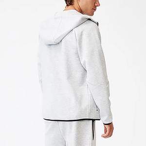 Ensemble sweat à capuche et short décontracté pour homme, séchage rapide, personnalisé, respirant, manches longues, hiver, tricoté en tissu éponge 100% coton, vente en gros - Product Image 1
