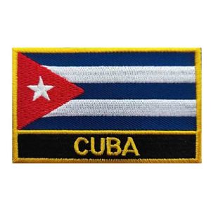 แพทช์ธงชาติคิวบา 1 ชิ้น แบบรีดติดหรือเย็บติด แพทช์ปักลายธงชาติคิวบา - Product Image 1