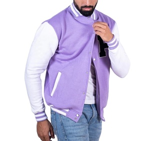 Nouvelle veste universitaire en laine personnalisée avec manches en cuir, vêtements d'hiver, veste universitaire pour l'extérieur - Product Image 3