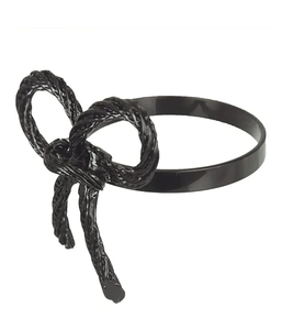 Anillo de Servilleta Metálico, Color Negro Popular, Soporte para Servilletas Más Vendido para Hoteles, Porta Servilletas de Mesa, Precio de Fábrica - Product Image 1