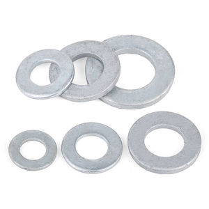 J&Gong Flat <b>Washer</b> 8.8 Grade Hot Dip Galvanized M8 M10 M12 M14 M16 GB97 Standard - Product Image 1