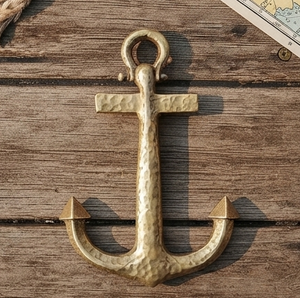Aluminum Antique Color Boat Anchor Sculpture Luxury <b>Decorative</b> <b>Accent</b> for Home Desktop or Tabletop Object Desk <b>Accents</b> Decor - Product Image 3