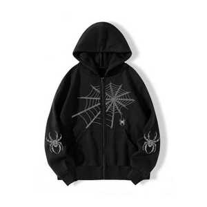 Sweat-shirts pour femmes, style tendance, coton, fermeture éclair, vêtements de sport, sweat-shirts décontractés simples - Product Image 1