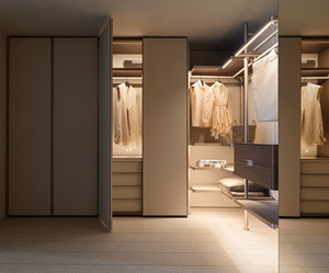 Armoire coulissante modulaire en bois massif sur mesure JY Project, armoire de chambre à coucher moderne de luxe, meubles de rangement pour hôtel - Product Image 6