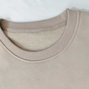 Sweat-shirts pour hommes surdimensionnés à col rond en molleton français épais, doublés 100% coton, à épaules tombantes, brodés, personnalisés, grandes tailles - Product Image 5