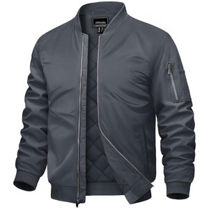Chaqueta Bomber para Hombre Eshel Intl, de Cuero PU, Impermeable, Resistente al Viento, Corte Ajustado, Talla Personalizada, Diseño Personalizado, Precio Directo de Fábrica, MOQ Bajo - Product Image 1