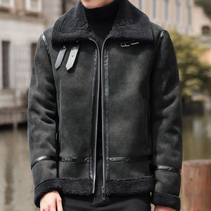 Stylish Hot Men Brown <b>Suede</b> Biker <b>Jacket</b> Windbreaker Leather Biker <b>Jacket</b> With Shirt Collar with Easy <b>Jacket</b> for Men with fur - Product Image 6