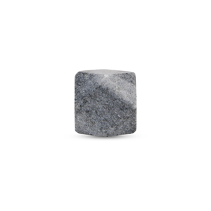 Shubham Handcrafted Round Grey <b>Wardrobe</b> Drawer Knob Grey Hexagon Stone Farmhouse Furniture Knobs - Product Image 1