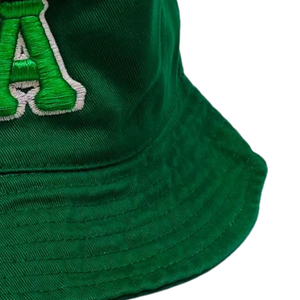 Casquette en coton AKA Green Bucket Hat avec lettres brodées, réglable, décontractée, mode, streetwear, protection solaire - Product Image 3