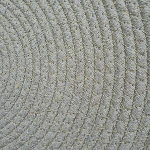 <b>Round</b> Cotton Rope <b>Place</b> <b>Mat</b> Natural Color Solid Pattern Washable Home Use Simple Style - Product Image 6