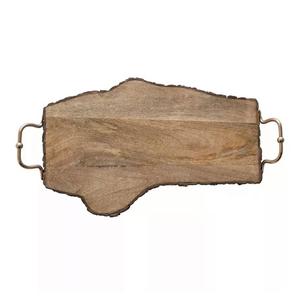 Plateaux de service en bois naturel à prix de gros – Plateaux rectangulaires en bois de manguier de qualité supérieure pour café, thé, fruits, aliments et desserts - Product Image 6