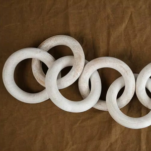 Art Crafts Rustic Handmade Epoxy Resin Wall Decor Chain Colorful <b>Large</b> Transparent Chain Links Hanging - Product Image 1