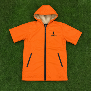 เสื้อคลุมอาบน้ำเด็กแบบมีฮู้ดสำหรับเปลี่ยนเสื้อผ้า |   เสื้อคลุมผ้าขนหนูกันน้ำ กันลม แห้งเร็ว สำหรับว่ายน้ำ เล่นเซิร์ฟ และชายหาด - Product Image 6
