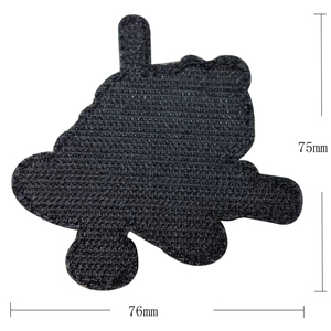Patch personnalisé en PVC souple à coudre, motif ours de dessin animé 3D, forme irrégulière, style mignon, pour promotion de vêtements, accessoire vestimentaire - Product Image 2