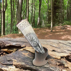 Cuerno de buey genuino de 12 "Cuerno vikingo pulido Artesanía natural auténtica con aspecto vikingo perfecto - Product Image 6