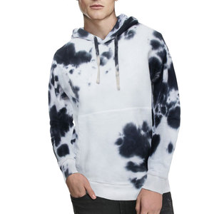 เสื้อสเวตเชิ้ตมีฮู้ดผู้ชายแบบ Tie-Dye เนื้อผ้านุ่ม ระบายอากาศได้ดี แขนยาว พร้อมปลายแขนแบบริบ ปรับฮู้ดและด้านหน้าได้ - Product Image 4