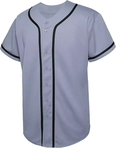 Blank Printed <b>Baseball</b> Jersey Button Shirt Sports Uniform Men's Women's Jerseys Quick Drying Plus Size Comfortable Breathable - Product Image 4