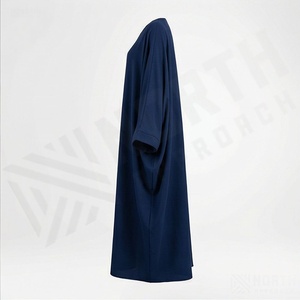 Abaya islamique tendance pour femmes, mode modeste, longueur au sol, production en usine, prix de gros, acheteurs internationaux, nouveauté - Product Image 3