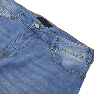 Jeans de Mezclilla de Pierna Recta de Calidad Premium, Cintura Media, Lavado a la Piedra, Algodón, Largos, Casuales, para Mujer, Estilo Primavera - Product Image 4
