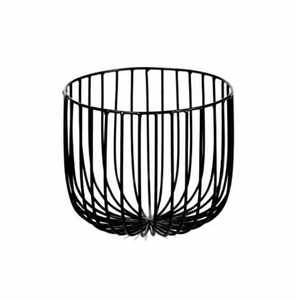 Panier de rangement en fil métallique noir Skies Trader, bac géométrique en fil métallique, étagère rectangulaire pour garde-manger, organisateur de bureau de cuisine - Product Image 3