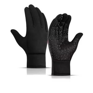 Gants de ski chauffants isolés imperméables à 3 doigts pour le bureau et l'hiver, compatibles écran tactile, fermeture à cordon, en polyester - Product Image 1