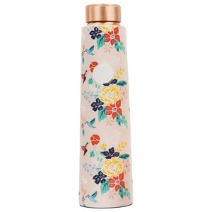 Botella de agua de cobre con diseño de mapa vintage y tapa de cobre, portátil para viajes - Product Image 6