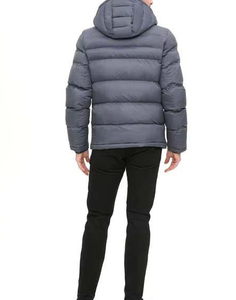 Men Hoodie Collar Waterproof Zipper Puffer <b>Jacket</b> for Men - Product Image 5