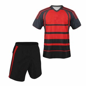 ชุดยูนิฟอร์มรักบี้ราคาส่ง คุณภาพดี ระบายอากาศได้ดี แห้งเร็ว พิมพ์ลายแบบ Sublimation พร้อมออกแบบโลโก้ตามสั่ง - Product Image 1