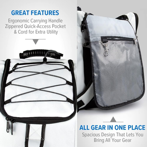 กระเป๋าเป้สะพายหลังสำหรับเดินทาง ทนทาน กันน้ำ สำหรับใส่รองเท้าสกีและอุปกรณ์เสริม ขายดี - Product Image 4