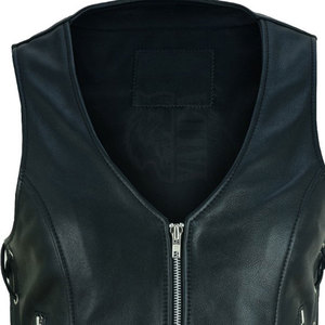 Gilet d'extérieur en cuir véritable tricoté pour femme, qualité supérieure, prix raisonnable, vente en gros, dernier design, respirant, pour la vente en ligne - Product Image 5