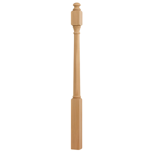 Poteau d'escalier en bois massif de peuplier certifié FSC, durable et écologique, avec embout champignon, pour la sécurité des escaliers, facile à installer, marque EFS - Product Image 2