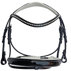 Brida de cuero de alta calidad para caballo, brida de cuero genuino al por mayor con riendas, fabricante de equipo ecuestre. - Product Image 1