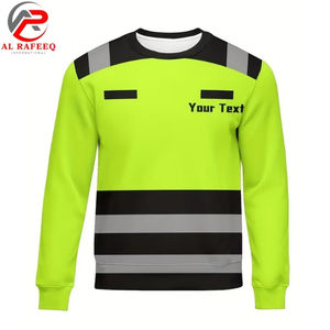 Sweat-shirt de travail à prix de gros pour hommes, sweat-shirt réfléchissant haute visibilité à col rond, polaire d'hiver pour femmes et hommes - Product Image 3
