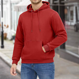 Sudaderas con Capucha para Hombre de Alta Calidad, Mezcla de Algodón y Felpa, Resistentes al Viento, Transpirables, de Secado Rápido, Estilo Pullover, para Invierno, Color Sólido - Product Image 6