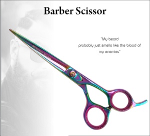 Ciseaux à cheveux professionnels en acier inoxydable à haute teneur en carbone de 6.5 pouces Ciseaux de coupe de cheveux de salon de coiffure avec poignée en céramique - Product Image 5