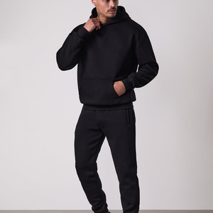 ชุดวอร์มผู้ชายแบบกำหนดเองลดราคาพิเศษ เสื้อฮู้ดแขนยาว กางเกงจ็อกกิ้ง ชุดออกกำลังกายวิ่ง 2 ชิ้น ชุดกีฬา - Product Image 1
