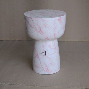 High Quality Luxury Marble Mosasic Side Table End Table Minimalist Hourglass <b>Stool</b> Garden Furniture Outdoor Indoor Coffee Table - Product Image 4