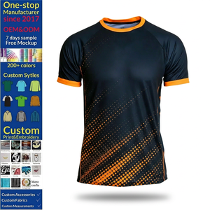 T-shirt en jersey tricoté personnalisé par sublimation, pour homme, sportif, respirant, pour la course à pied, la salle de sport, manches courtes, polyester et élasthanne de haute qualité - Product Image 1