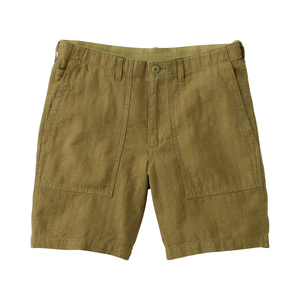 Shorts Bermuda en toile de coton écologique pour homme, couleur unie, avec poches, cordon de serrage, style décontracté, taille mi-haute, décoration à cordon - Product Image 1