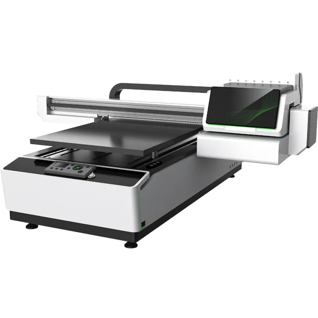 MX-6090 impressora uv lisa impressora, venda quente e multifuncional cama reta uv 3d impressora de vidro
