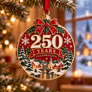 Metal <b>Christmas</b> Ornaments Personalized Custom Logo Tree Hanging Keepsake <b>Decoration</b> - Product Image 3