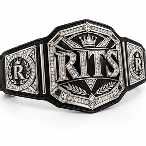 Cinturón de Campeonato de Boxeo RITS Dorado con Corona de Diamantes de Imitación y Diseño de Cinturón de Campeonato de Boxeo con Diamantes de Imitación Dorado RITS - Product Image 6