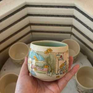 Minimalist Online Hot Selling Ceramic Handmade Custom Print Espresso Coffee Mug Home Decor Sustainable Washable <b>Cup</b> By UO INDIA - Product Image 5