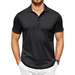 Polos de golf personalizados para hombre, camisetas deportivas de manga corta, ligeras, transpirables, de algodón y poliéster, polos para hombre en venta - Product Image 2