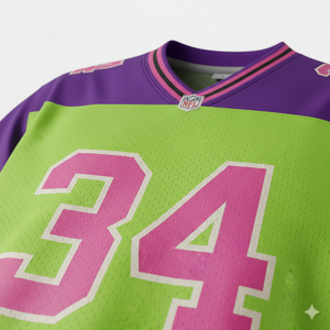 Maillots de football pour hommes adultes Chicago en Spandex/Coton/Fibre de bambou, impression par sublimation, respirant, tissu 350g, manches courtes - Product Image 3